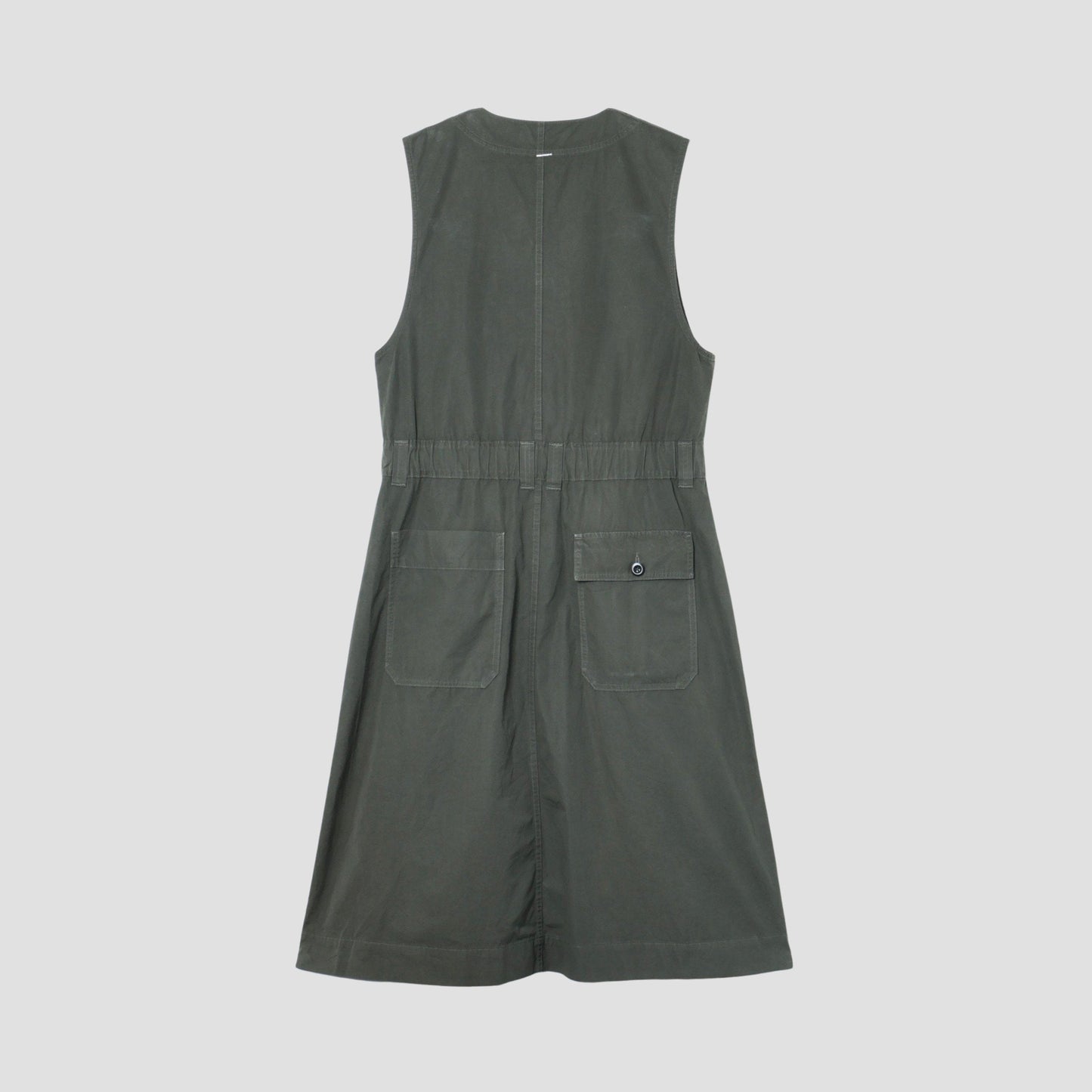 FINE COMPACT COTTON POPLIN DRESS