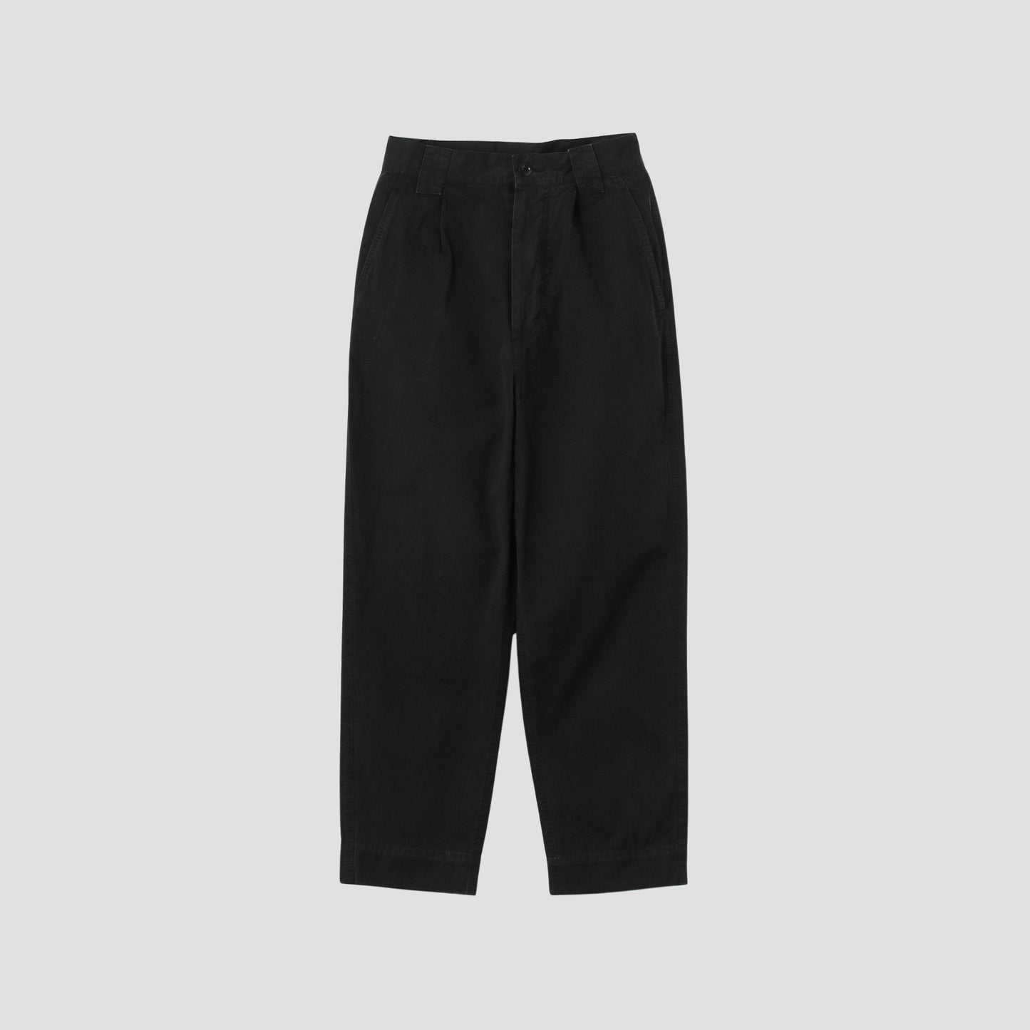 GARMENT DYE COTTON PLAINWEAVE TROUSERS