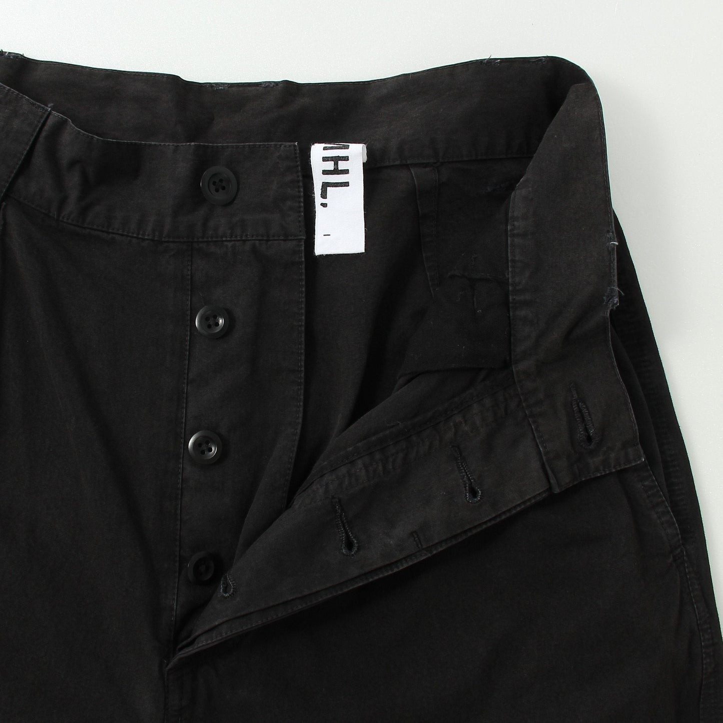 GARMENT DYE COTTON PLAINWEAVE TROUSERS