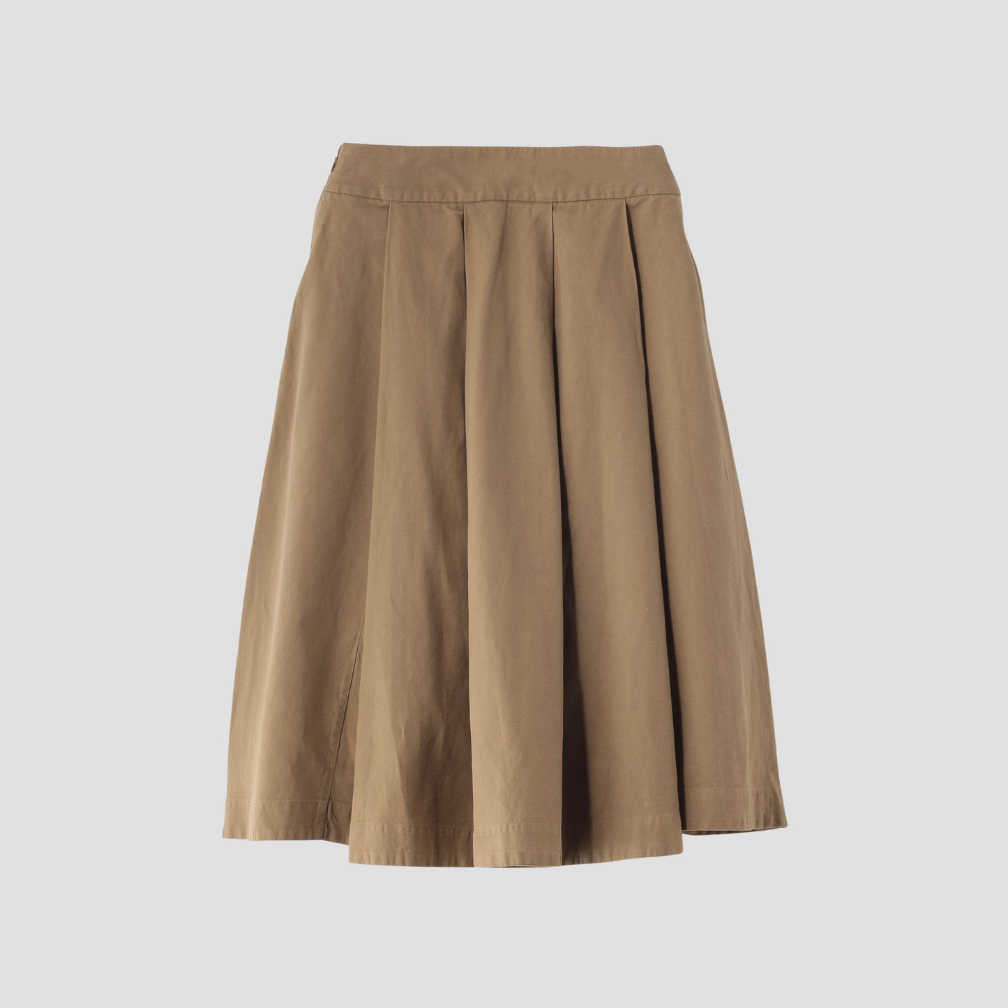 COTTON LINEN DRILL SKIRT