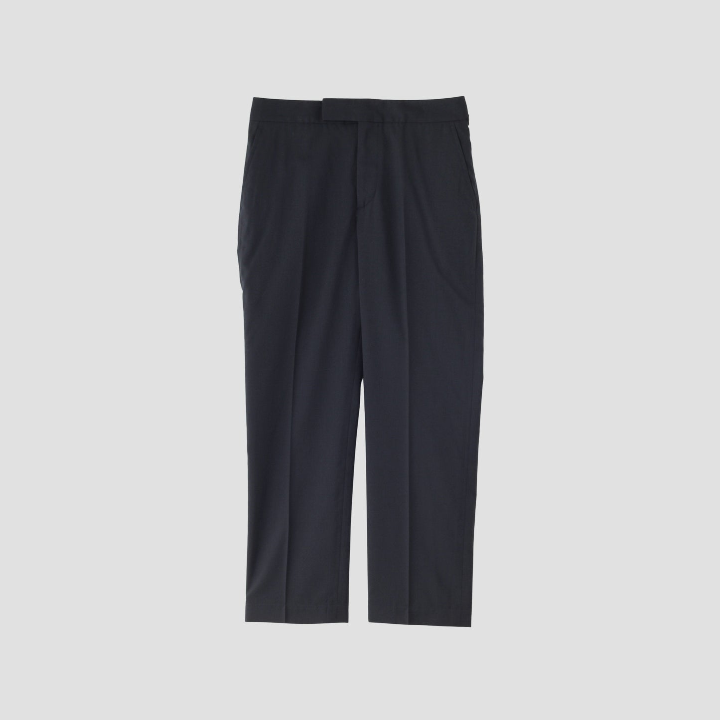 FINE WOOL POPLIN TROUSERS