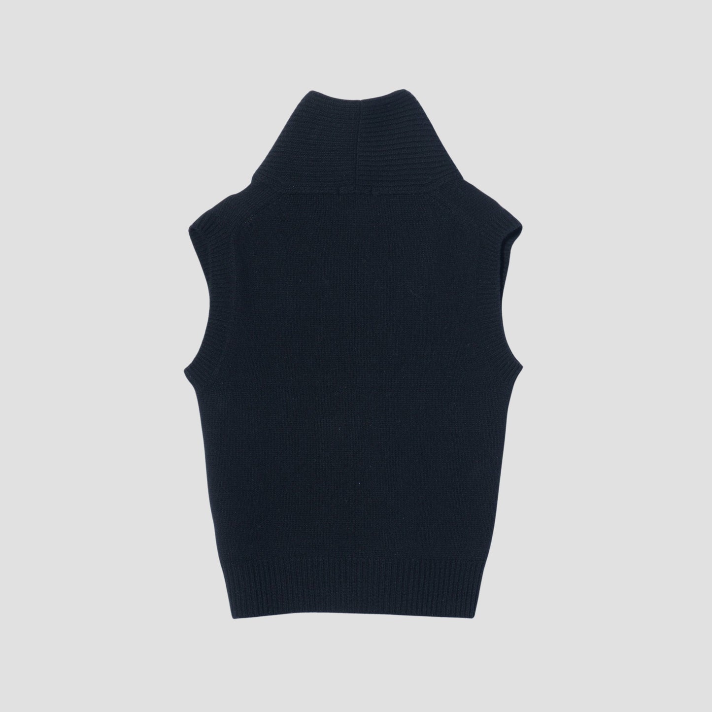 SHAWL COLLAR VEST KNIT
