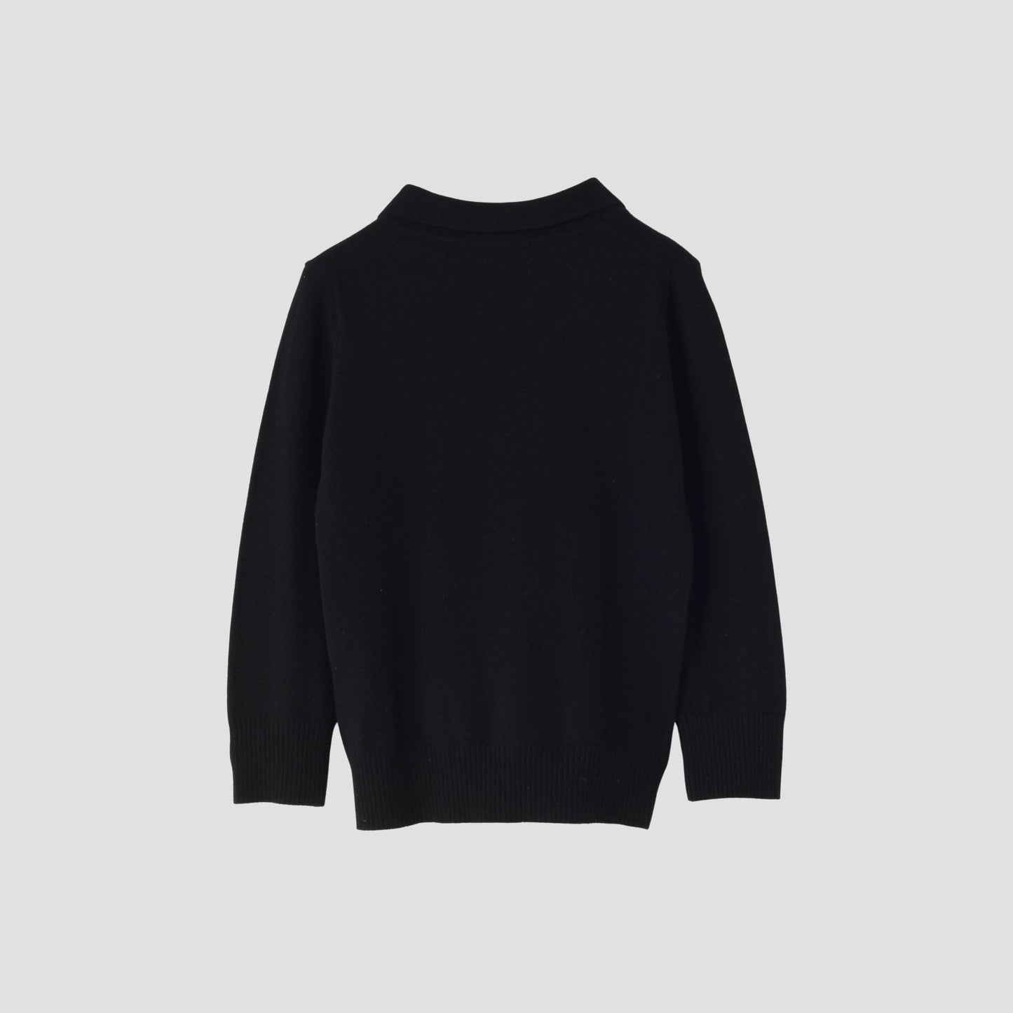 CASHMERE WOOL POLO JUMPER KNIT