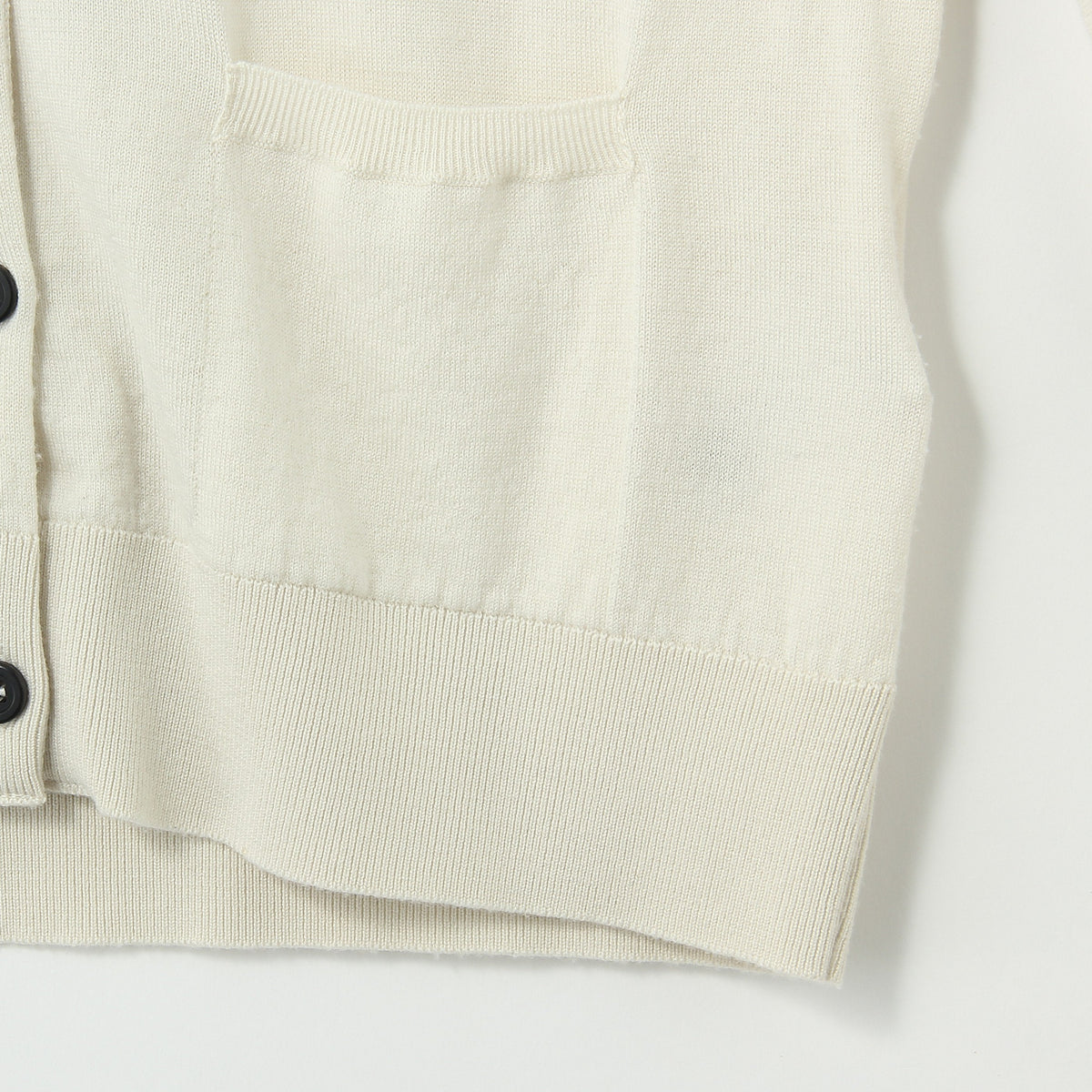 POLO COLLAR CARDIGAN KNIT