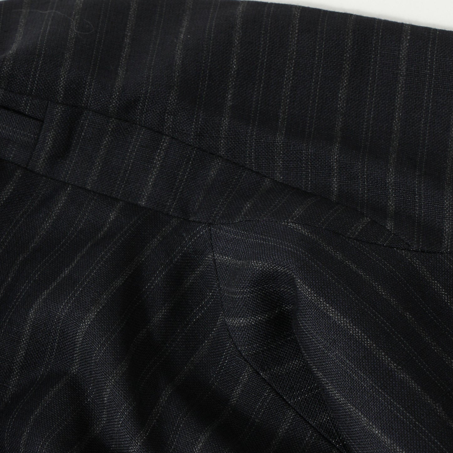 CHALK STRIPE LINEN WOOL JACKET