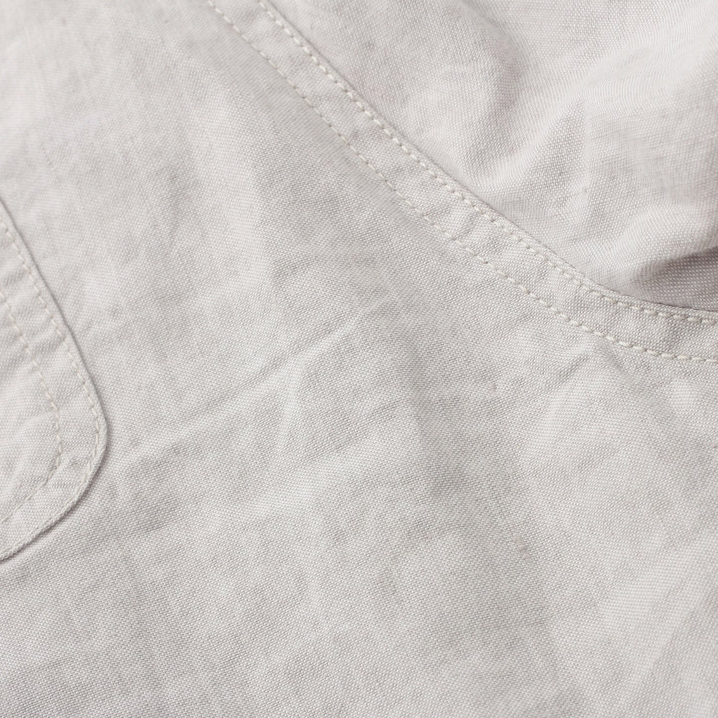 LINEN COTTON CANVAS TROUSERS