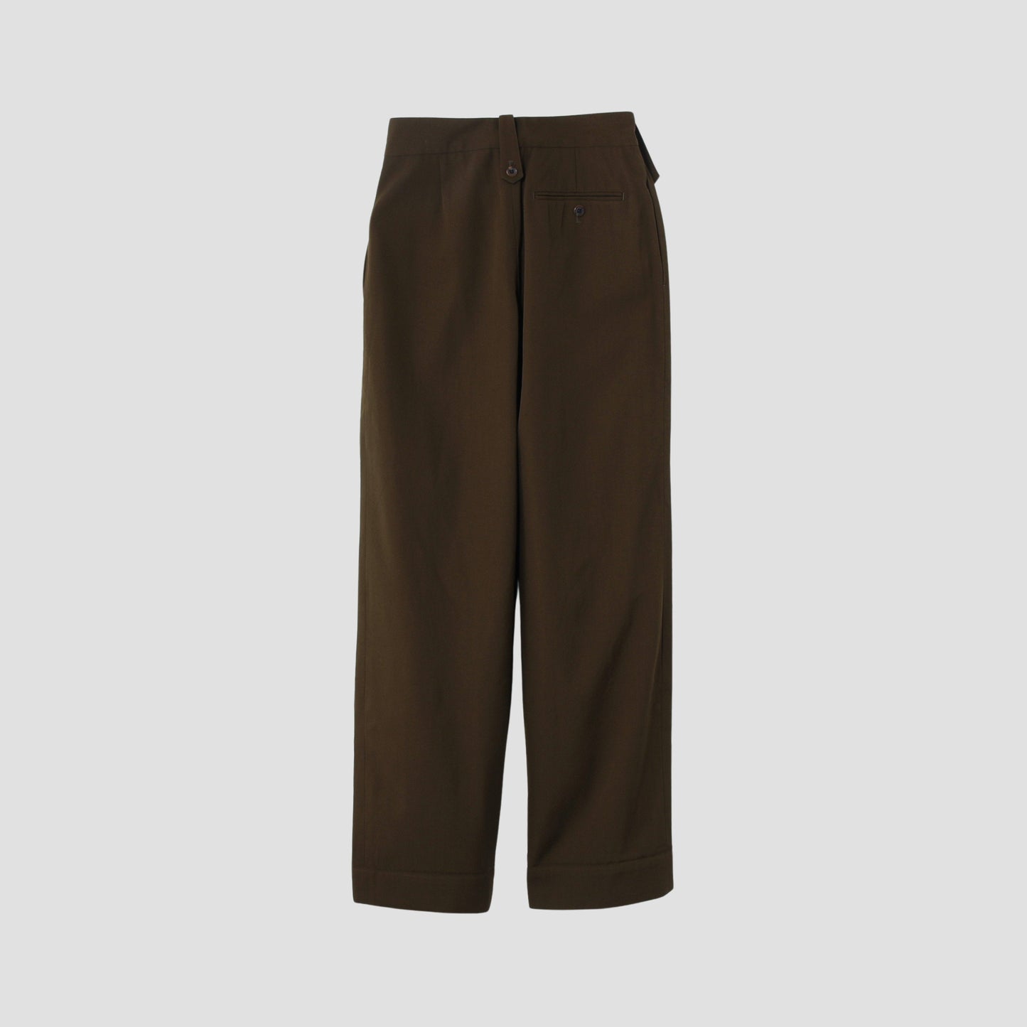 DRY WOOL TWILL TROUSERS