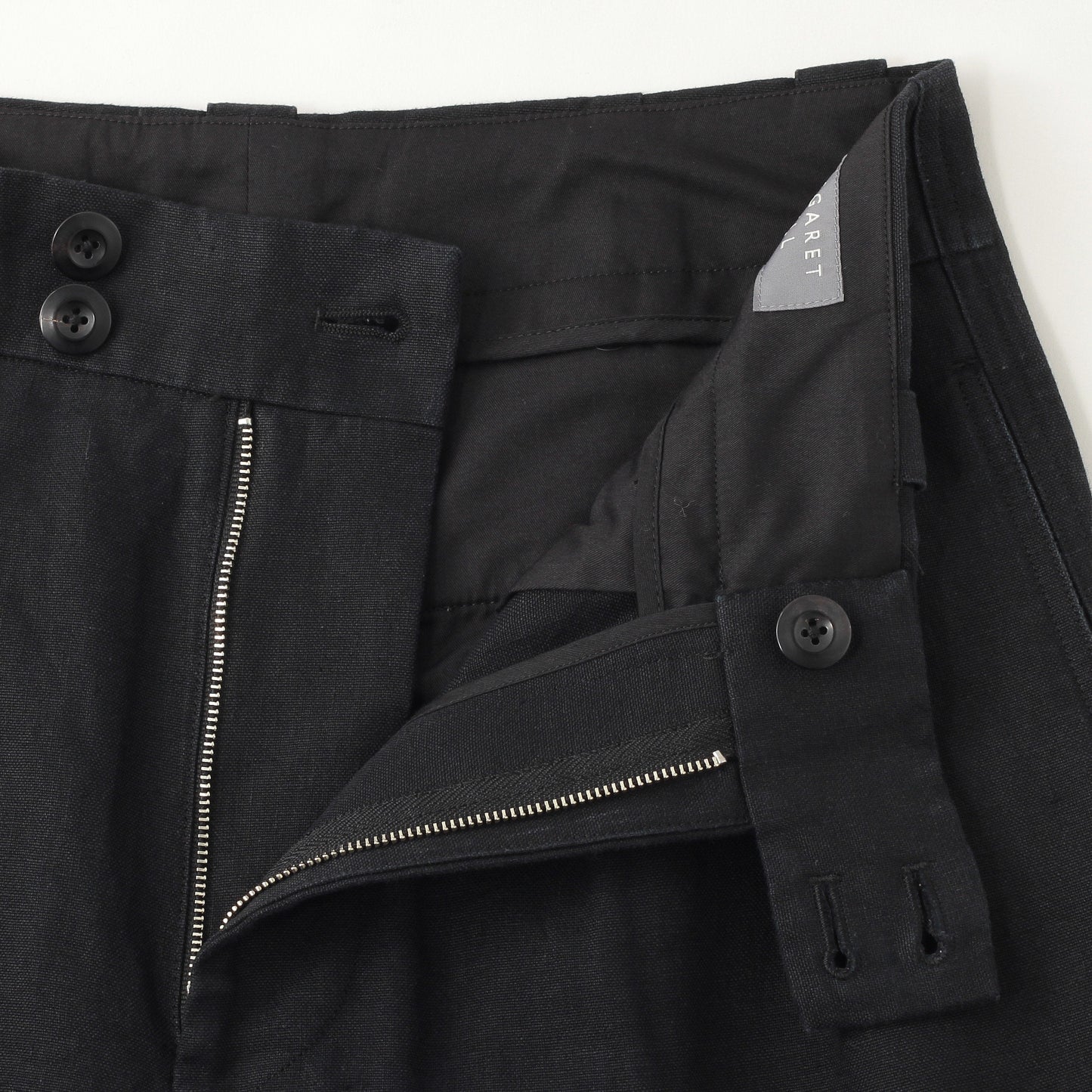 LINEN CANVAS TROUSERS