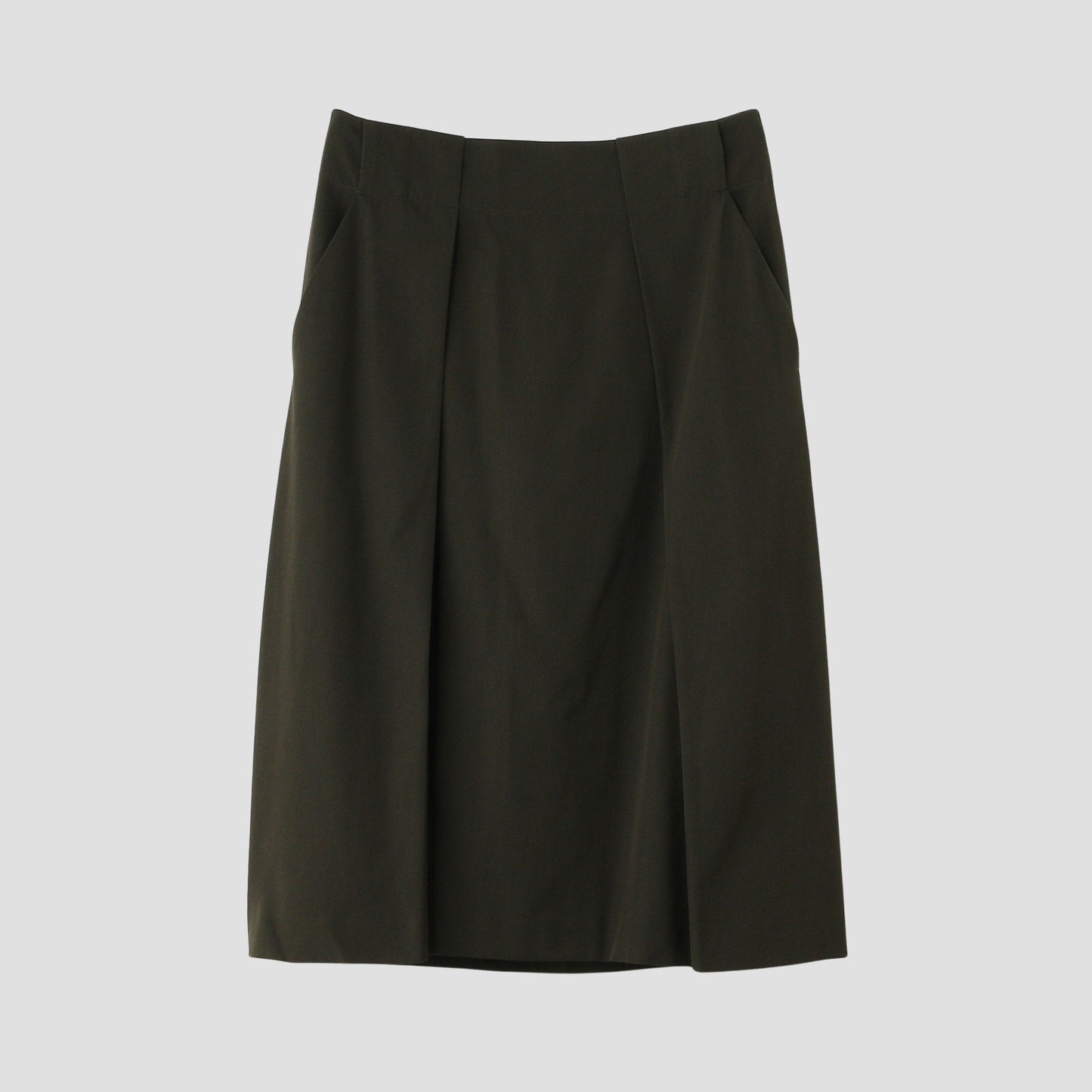 COMPACT COTTON WOOL SKIRT