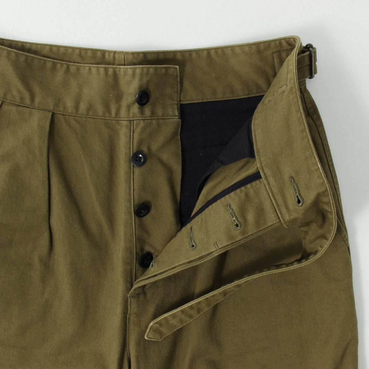 JAPANESE COTTON LINEN DRILL TROUSERS