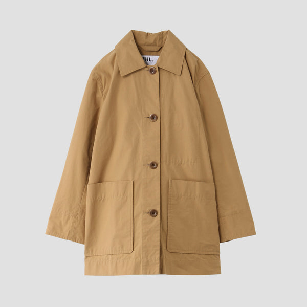 WASHED COTTON POPLIN COAT