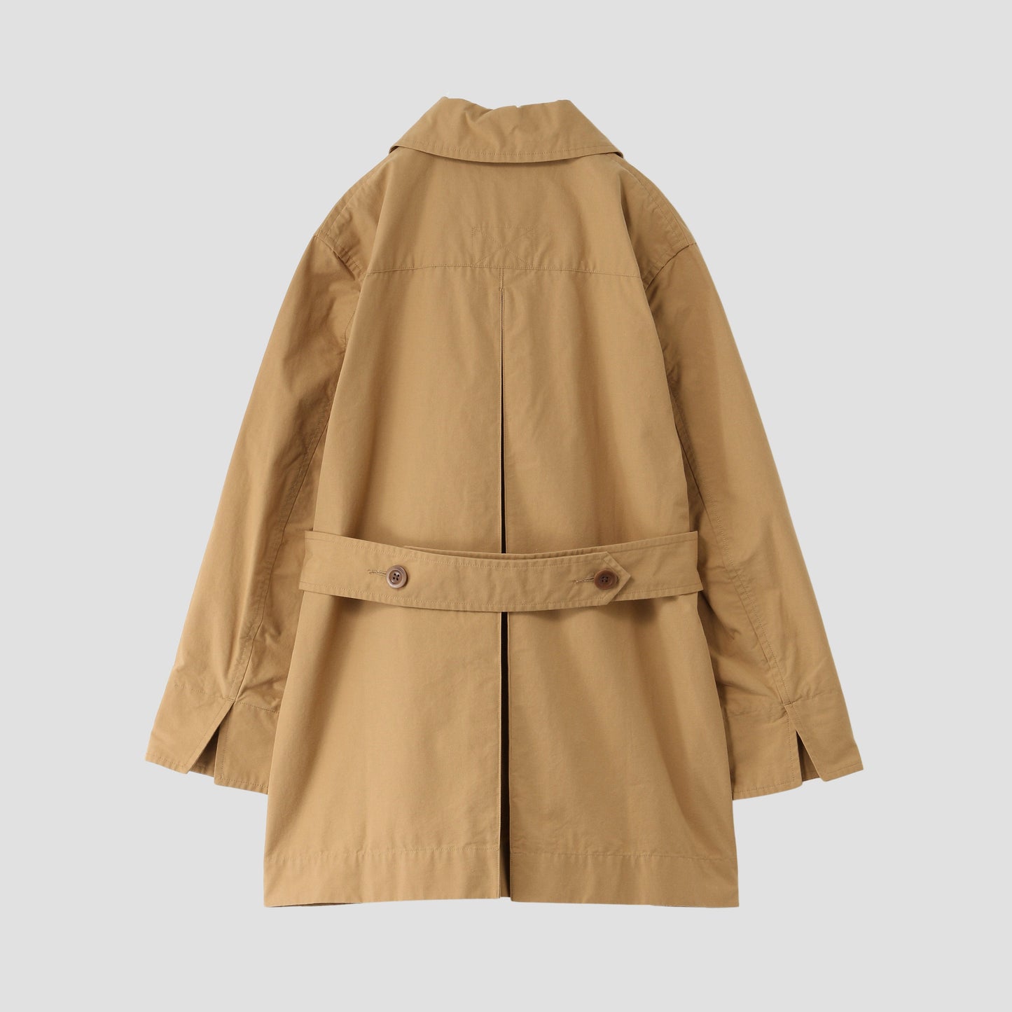 WASHED COTTON POPLIN COAT