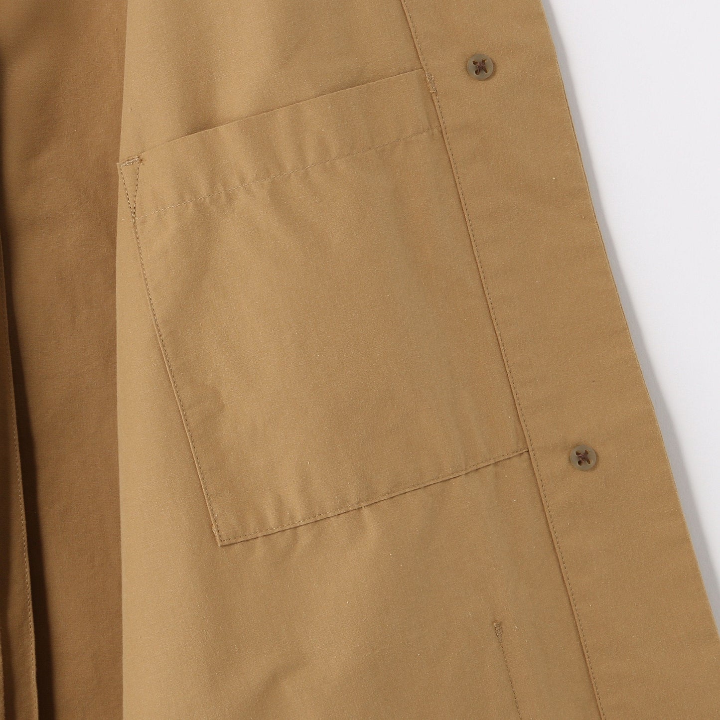 WASHED COTTON POPLIN COAT