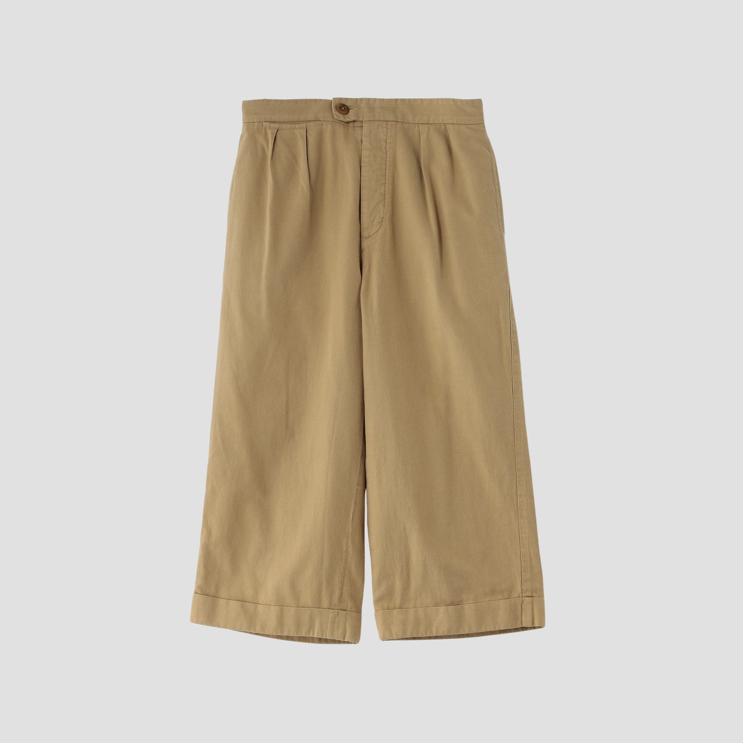 COTTON SLUB TIWLL TROUSERS