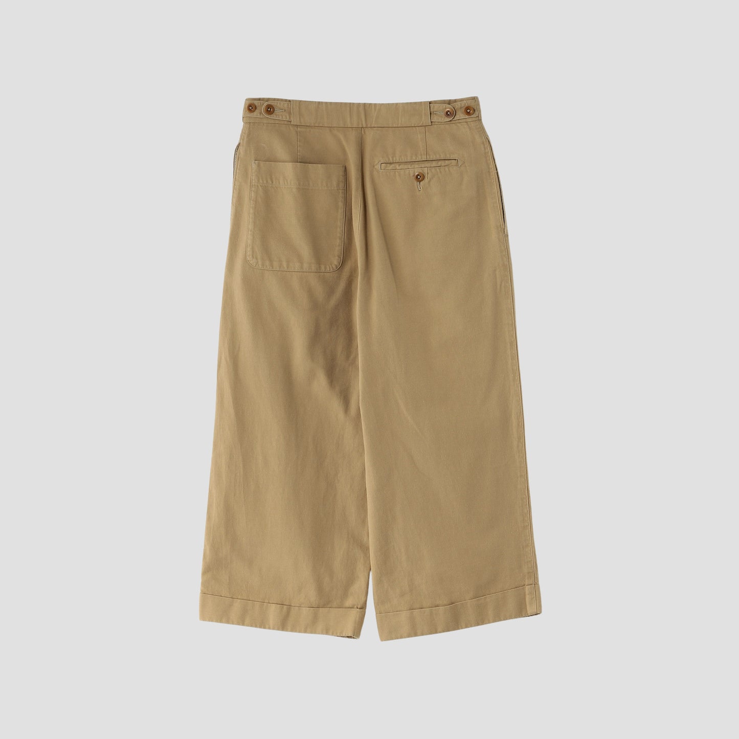 COTTON SLUB TIWLL TROUSERS