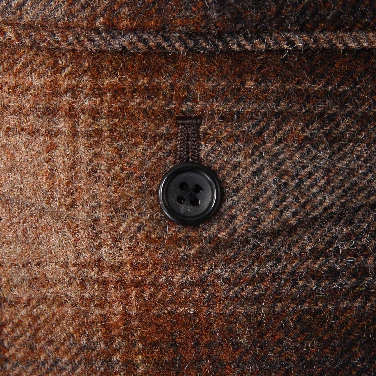 SHADOW CHECK WOOL SKIRT