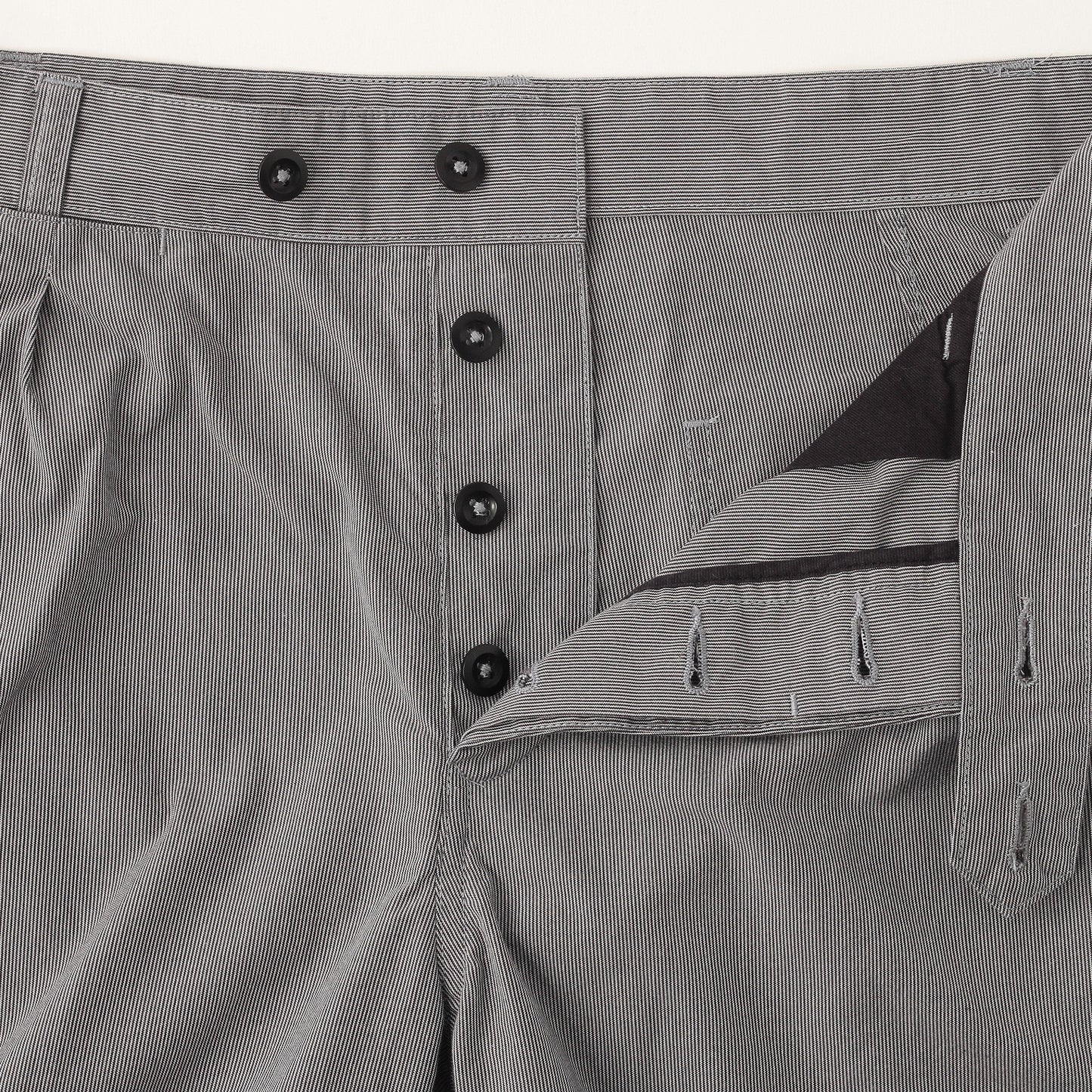 HAIRLINE COTTON TROUSERS
