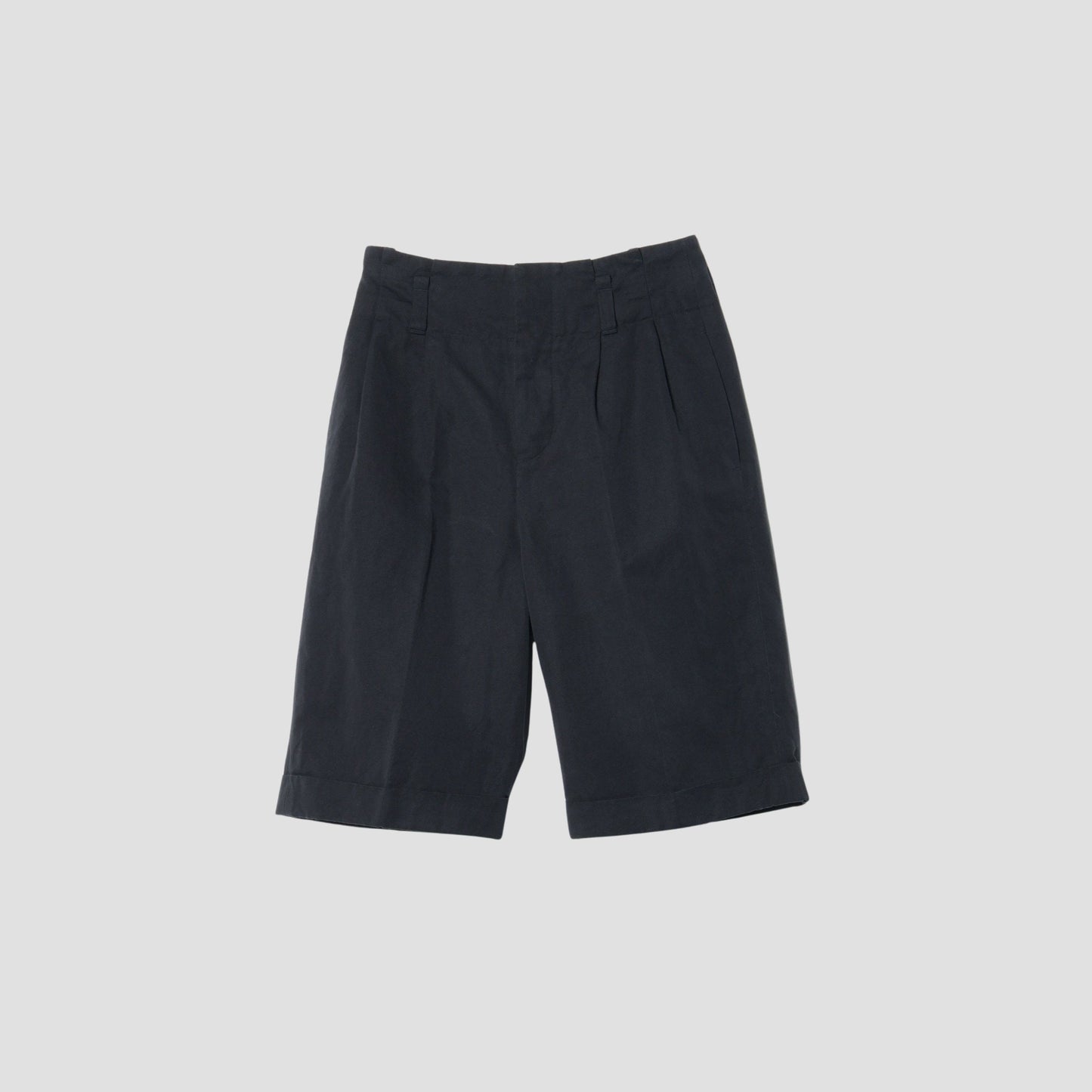 COTTON LINEN CANVAS TROUSERS