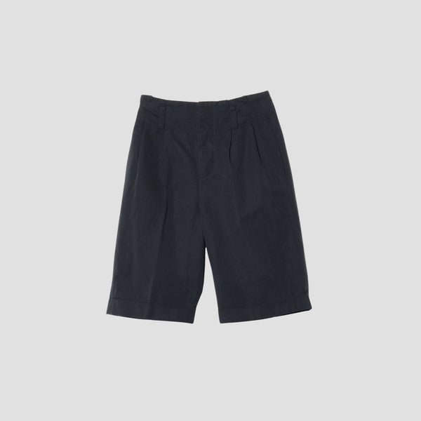 COTTON LINEN CANVAS TROUSERS
