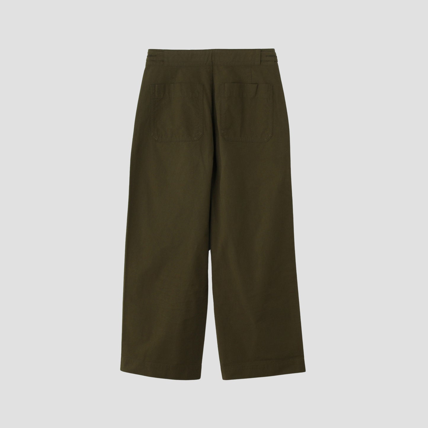 DENSE COTTON POPLIN TROUSERS