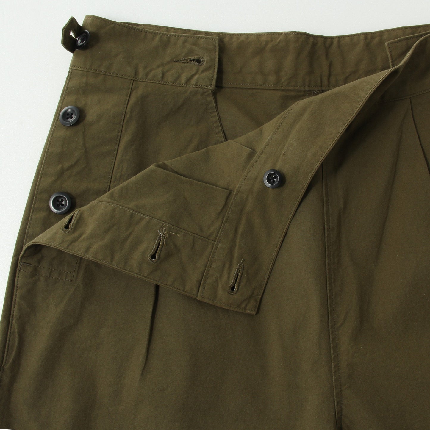 DENSE COTTON POPLIN TROUSERS