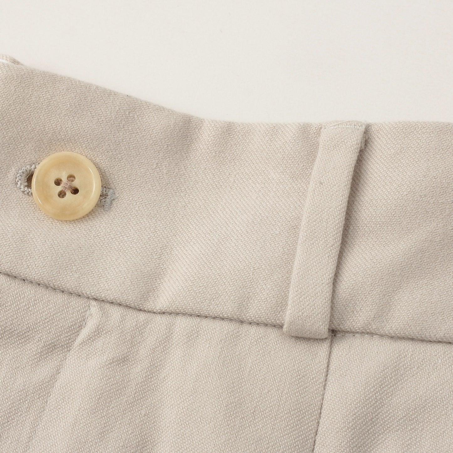 YARN DYE HEAVY COTTON TWILL TROUSERS