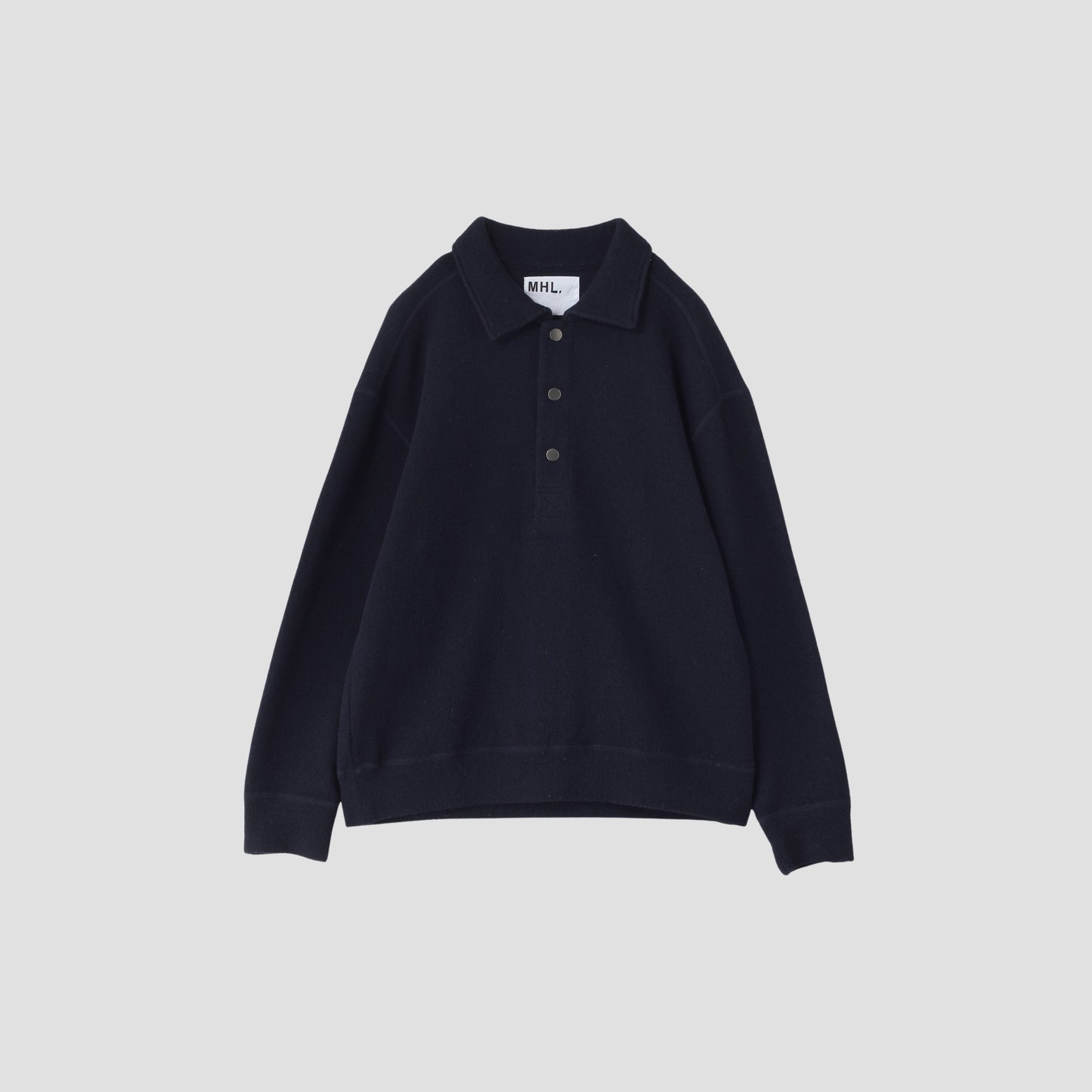 WOOL COTTON RIB TOP JERSEY