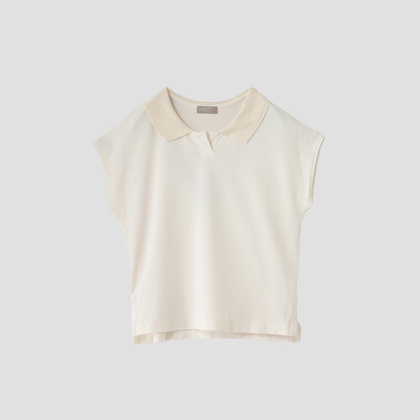 SILK COLLAR POLO JERSEY