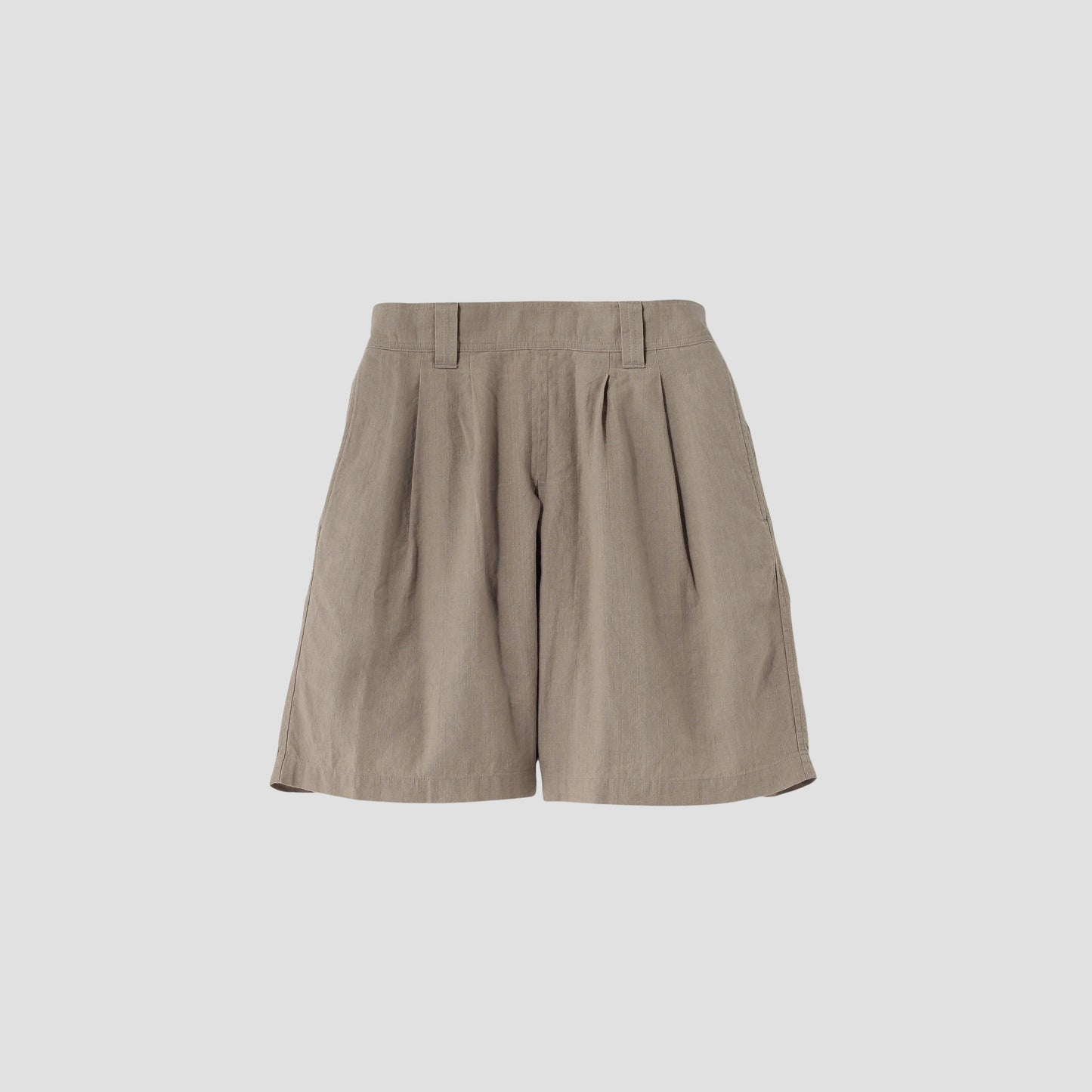 FADED LINEN COTTON PLAINWEAVE TROUSERS