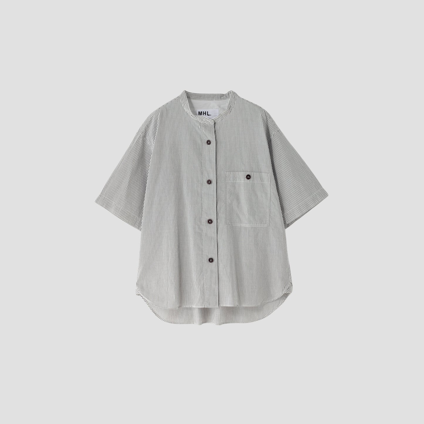 COTTON LINEN STRIPE SHIRT