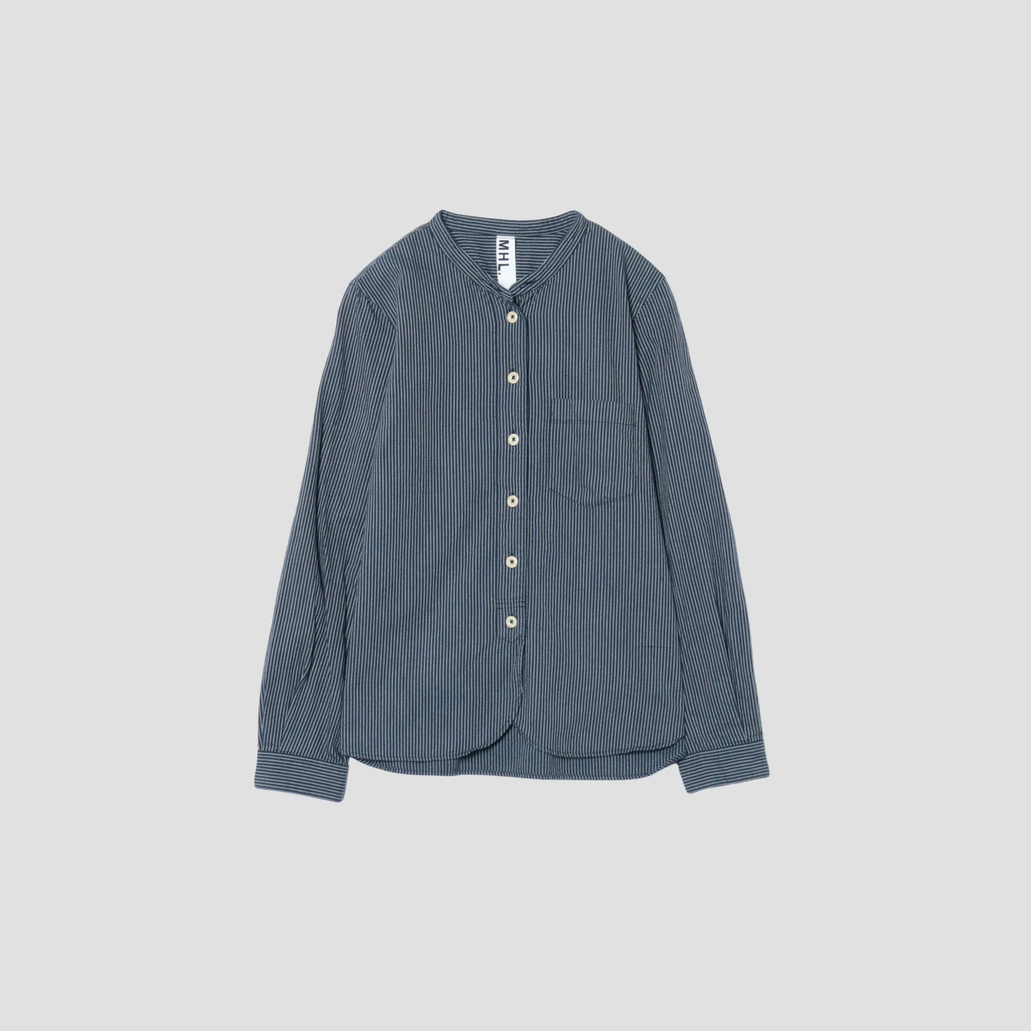 COTTON WOOL STRIPE SHIRT