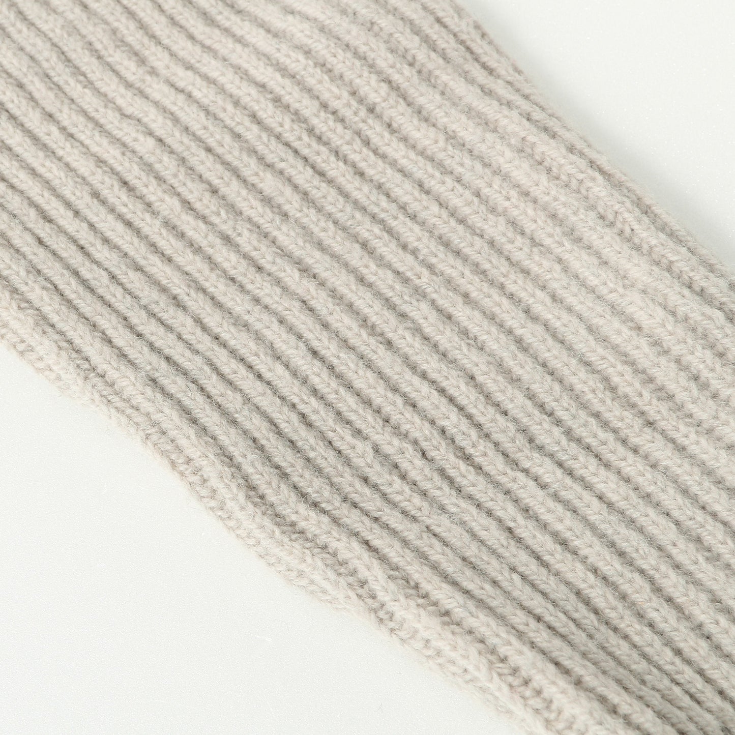 WOOL CAMEL RIB CARDIGAN KNIT