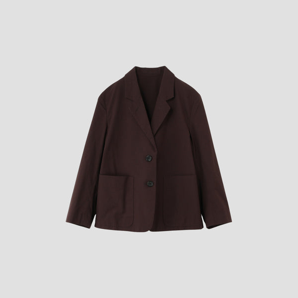 MATT COTTON SILK POPLIN JACKET