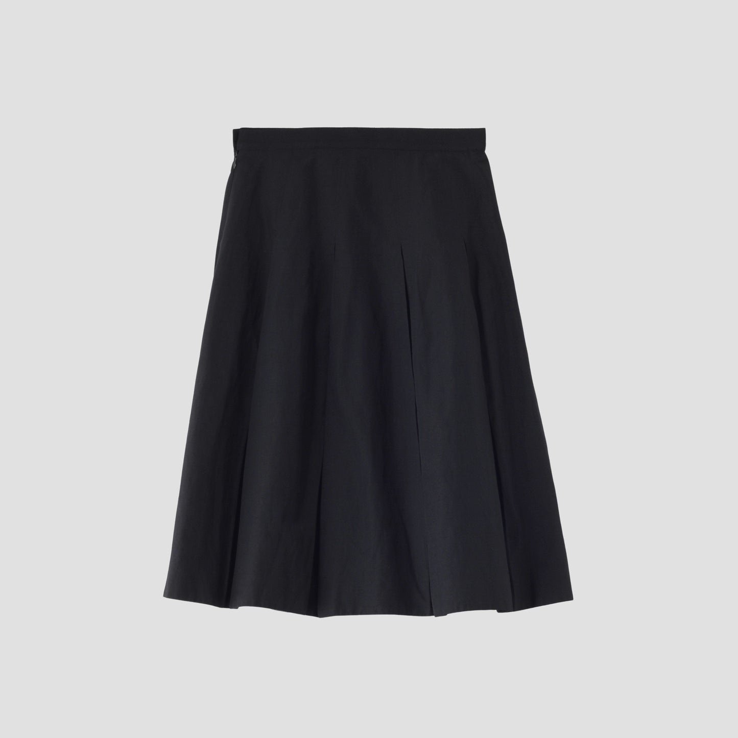 WOOL LINEN POPLIN SKIRT