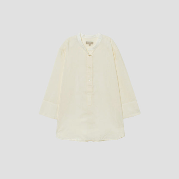 COTTON SILK CHAMBRAY SHIRT