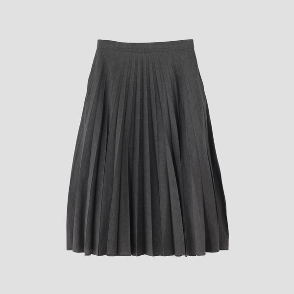 PRINCE OF WALES CHECK WOOL BLEND SKIRT
