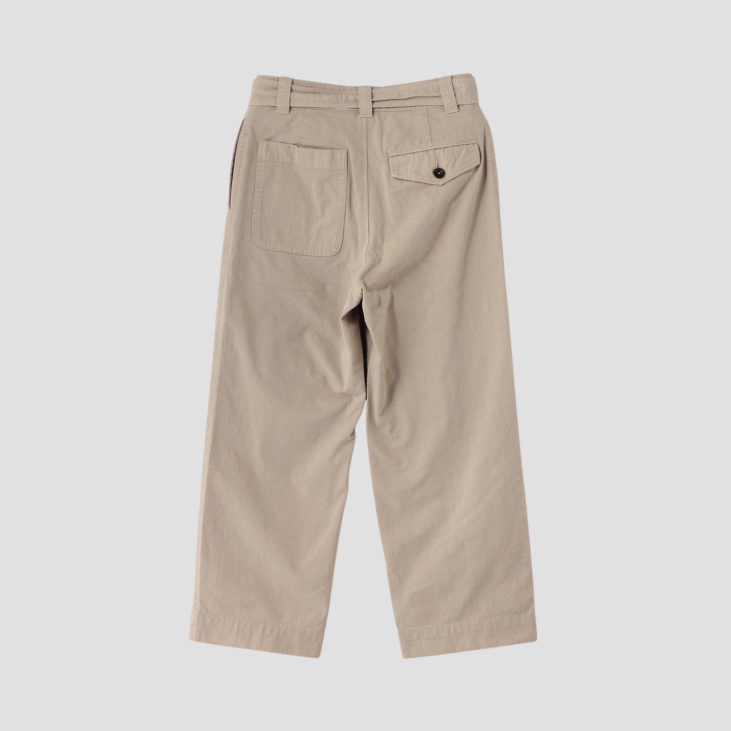 BRUSHED COTTON TWILL TROUSERS