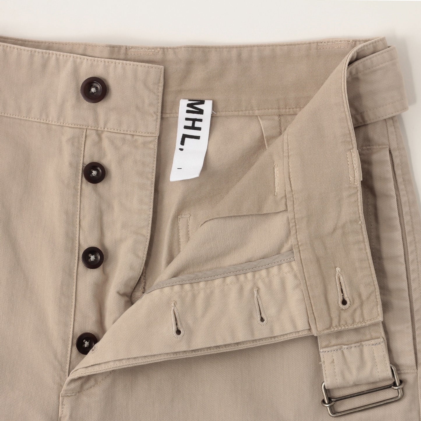BRUSHED COTTON TWILL TROUSERS