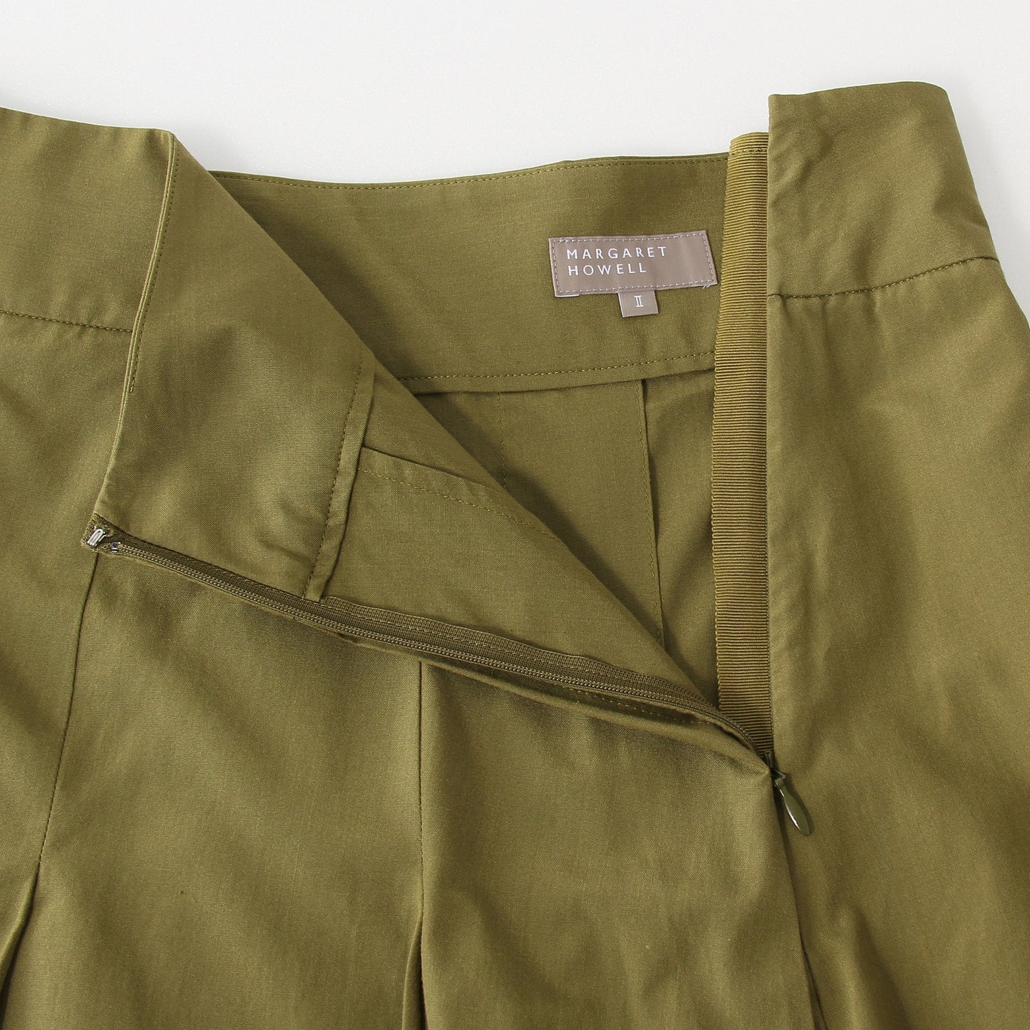 SILK COTTON POPLIN SKIRT