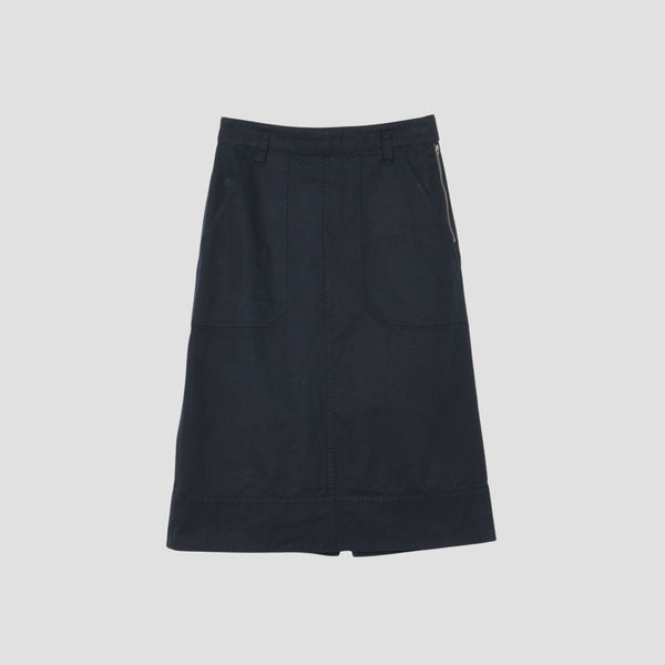 ORGANIC COTTON GABERDINE SKIRT