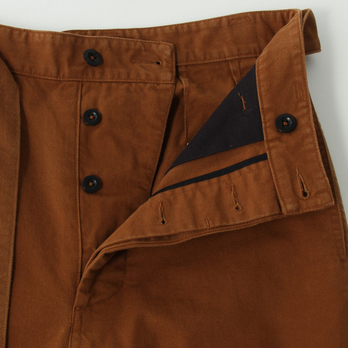 WASHED COTTON DRILL TROUSERS
