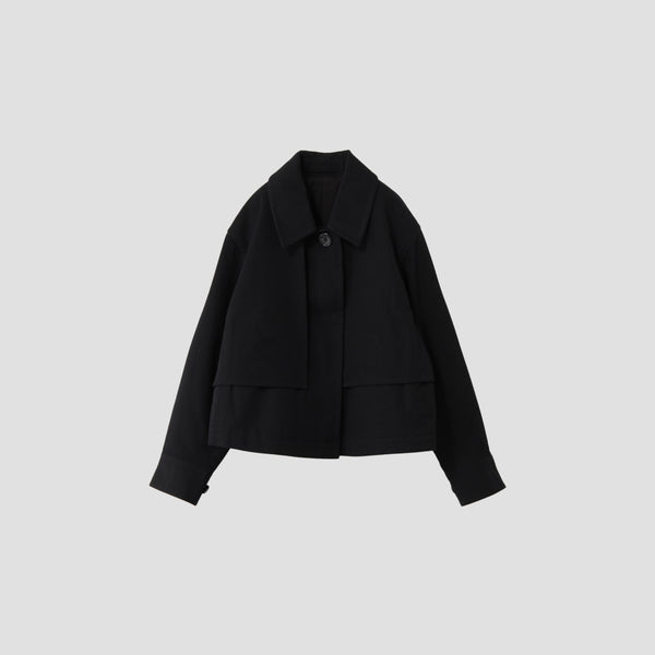 WOOL COTTON TWILL BLOUSON