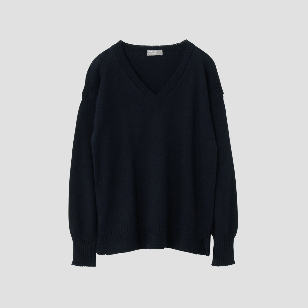 V NECK GUERNSEY KNIT