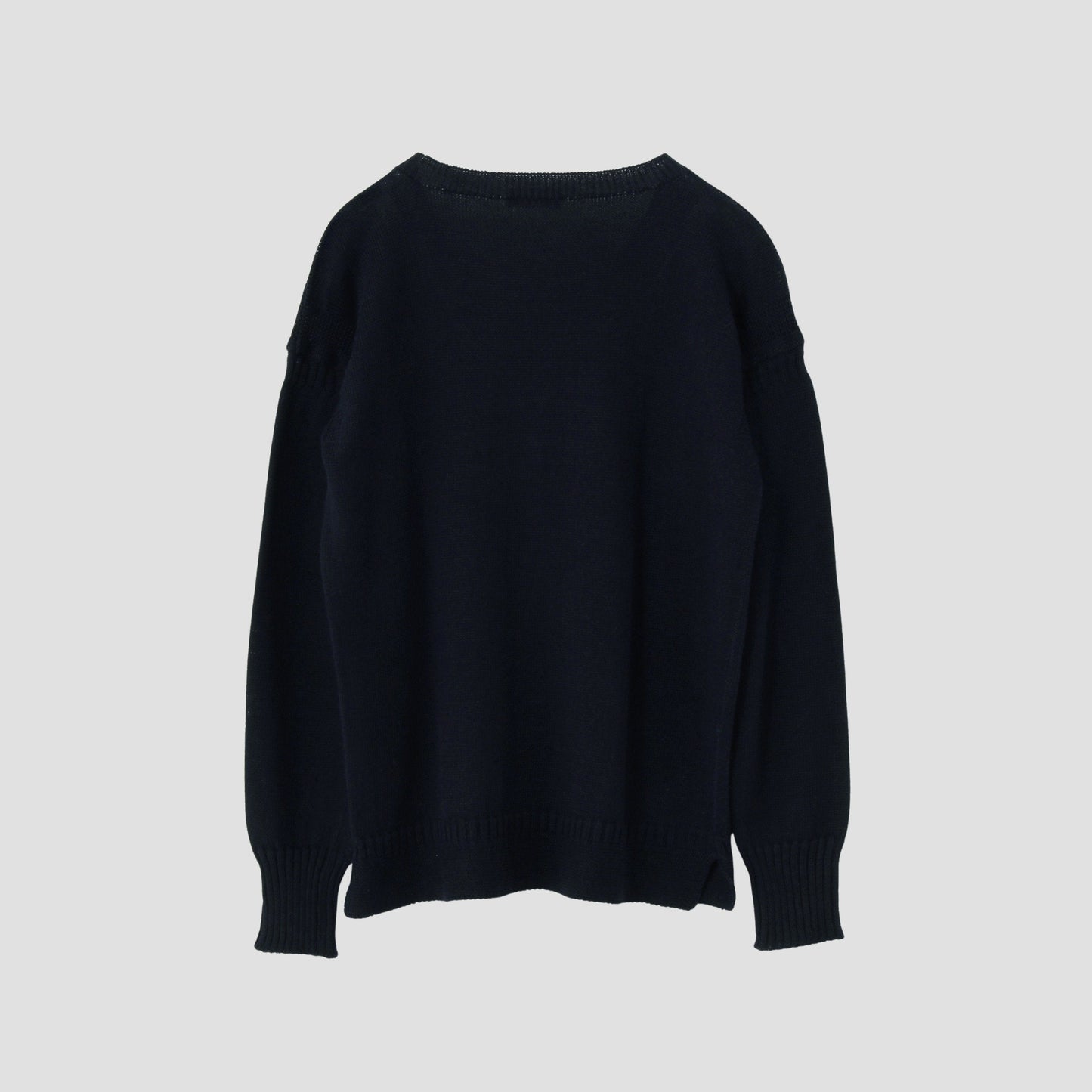 V NECK GUERNSEY KNIT