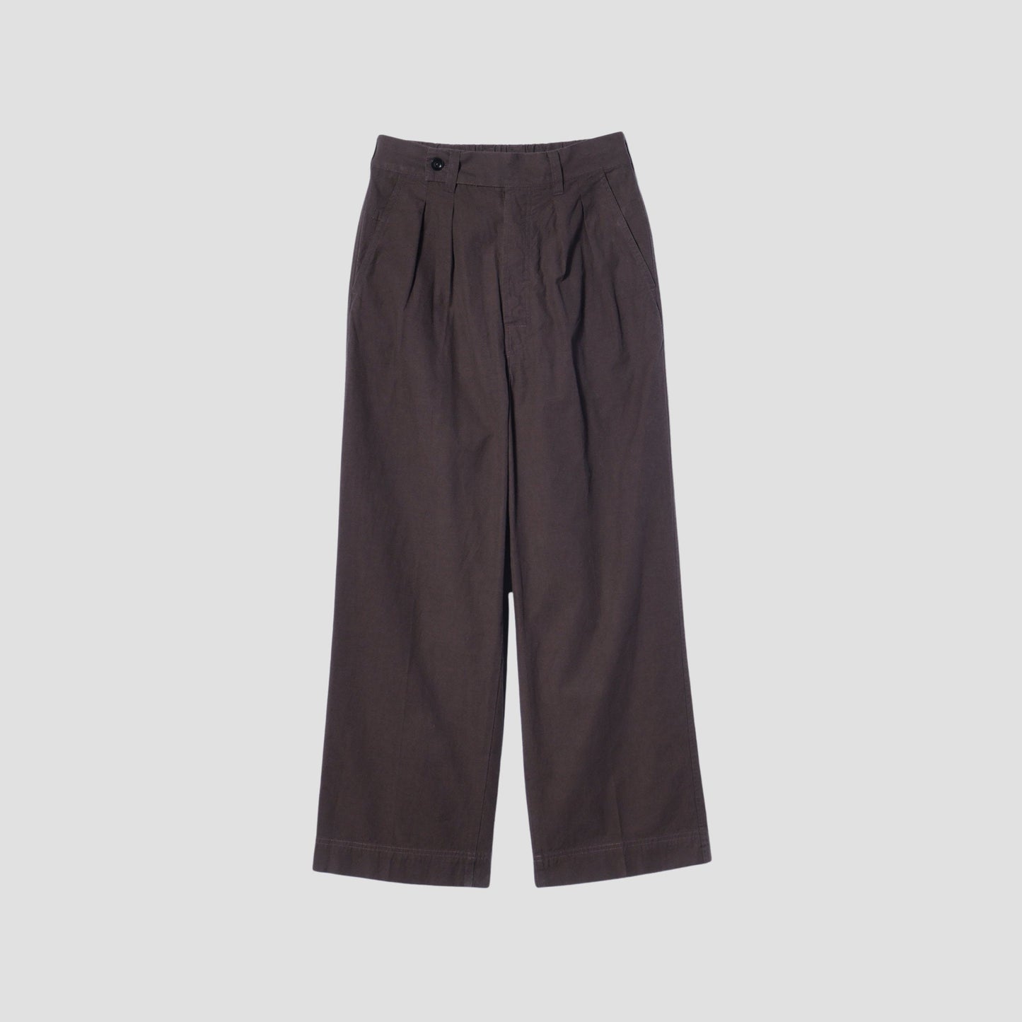 OVERDYE MELANGE COTTON LINEN TROUSERS