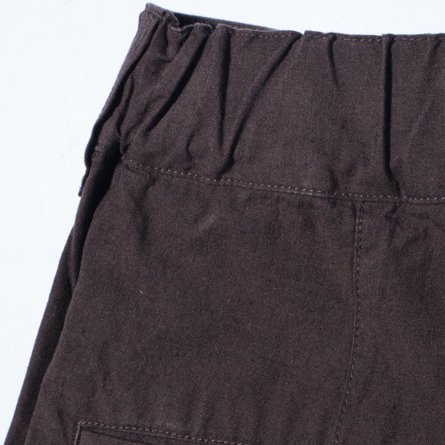 OVERDYE MELANGE COTTON LINEN TROUSERS