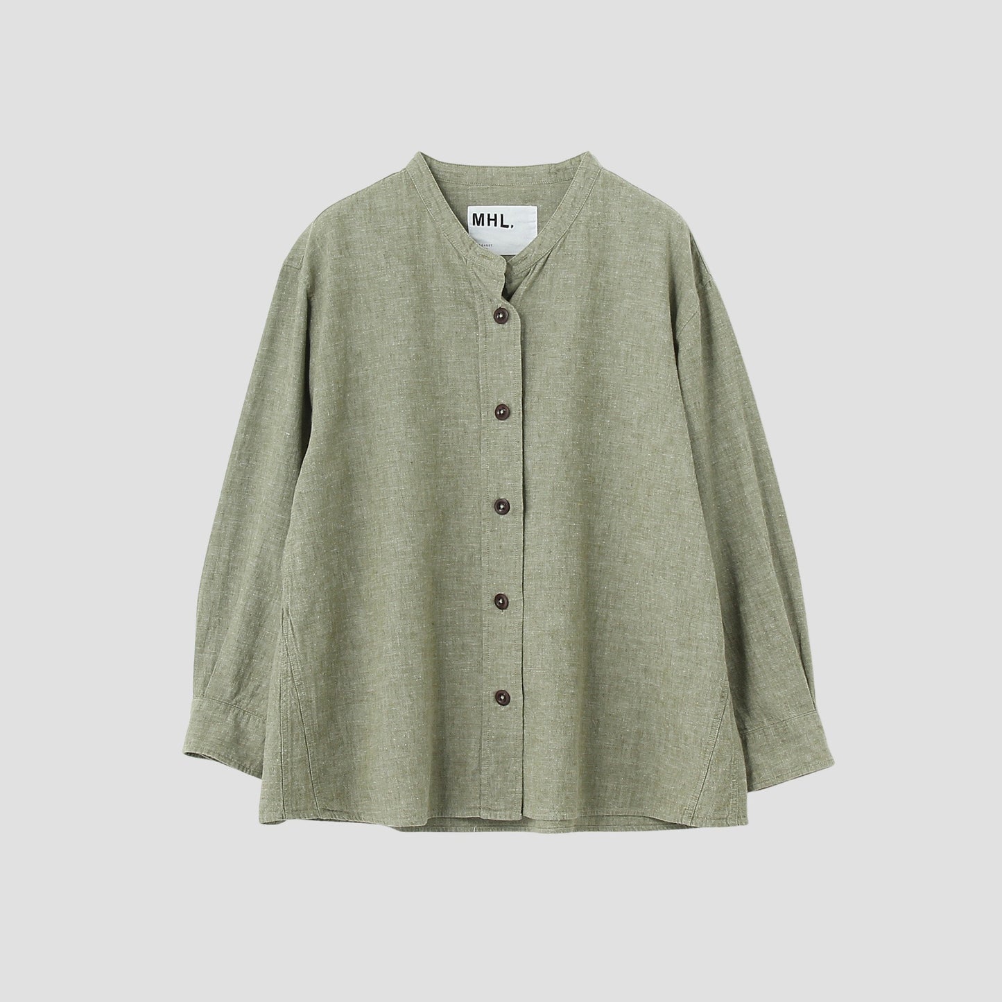 COTTON LINEN CHAMBRAY SHIRT