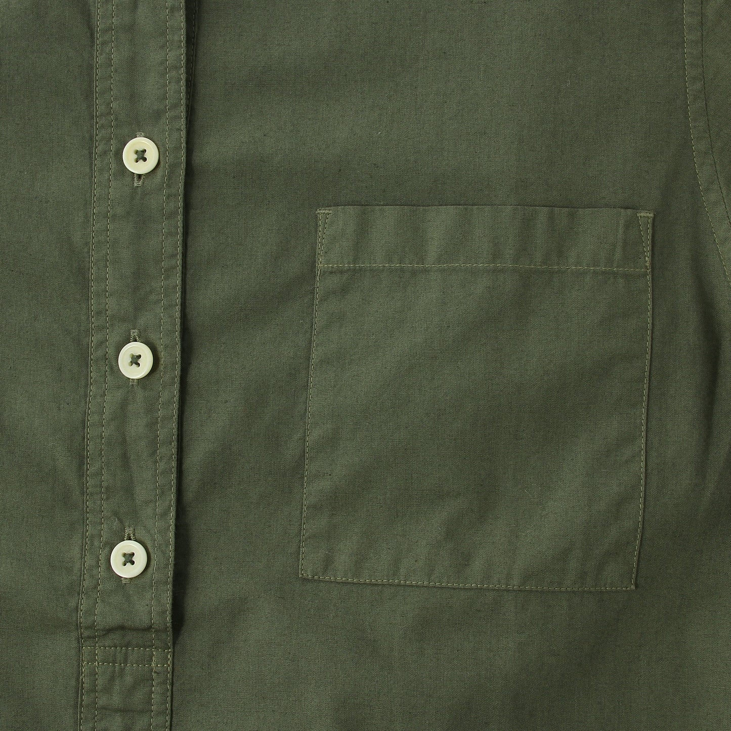 GARMENT DYE COTTON LINEN  SHIRT