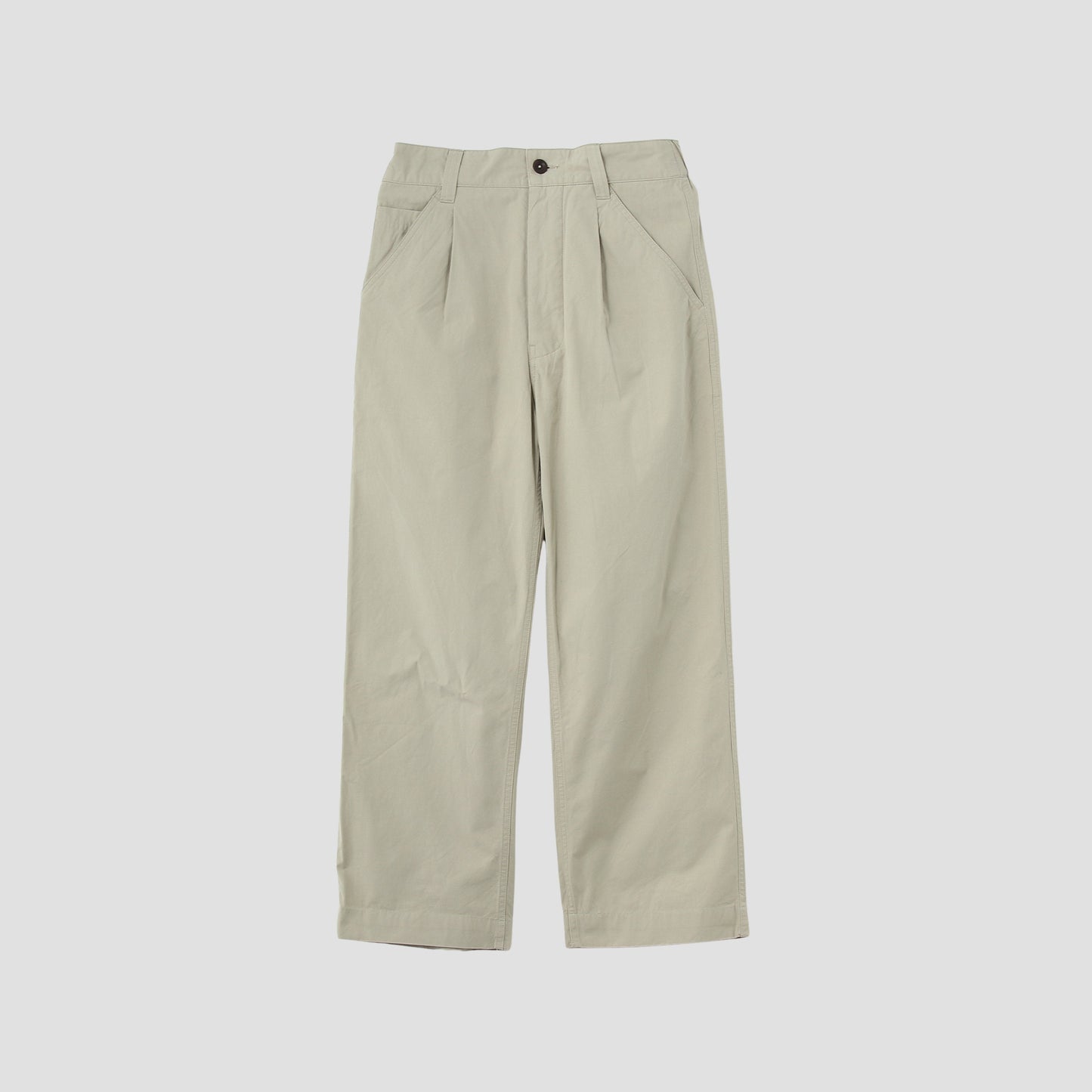 VINTAGE COTTON PLAINWEAVE TROUSERS