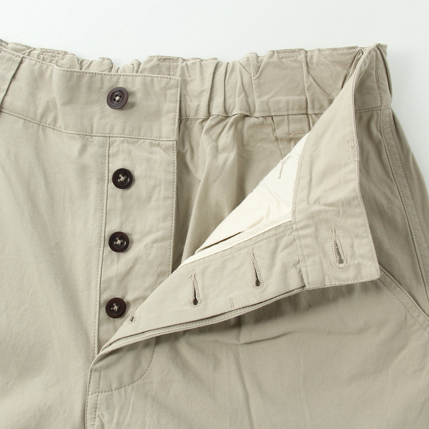 VINTAGE COTTON PLAINWEAVE TROUSERS